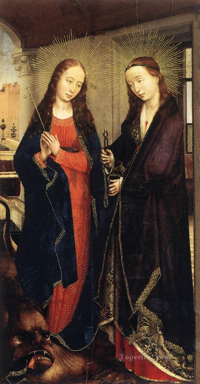 Santas Margarita y Apolonia, pintor holandés Rogier van der Weyden Pintura al óleo